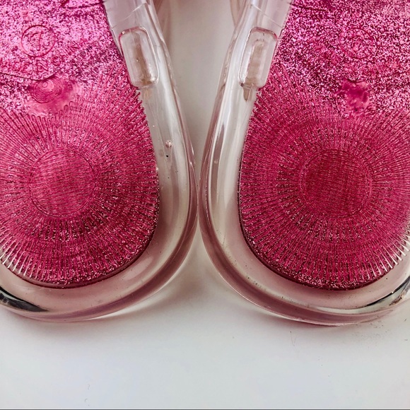 Kate Spade Pink Jill Flip Flop Sandal Clear Gold - Picture 8 of 8